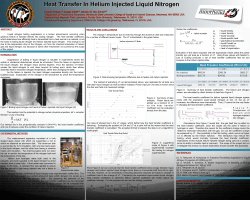 Heat Transfer In Helium Injected Liquid Nitrogen