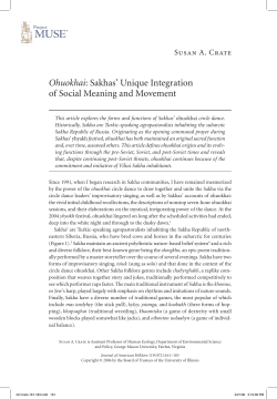 Ohuokhai: Sakhas` Unique Integration of Social Meaning and