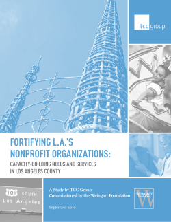 Fortifying L.A.`s Nonprofit Organizations
