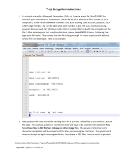 7-zip Encryption Instructions