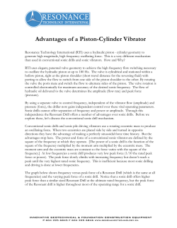 Advantages of a Piston-Cylinder Vibrator