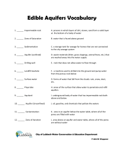 Edible Aquifers Vocabulary