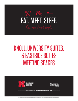 KUES Floor plans - UNL Conference Services