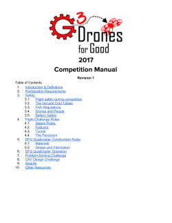 G3 Drones for Good 2017 Competition Manual