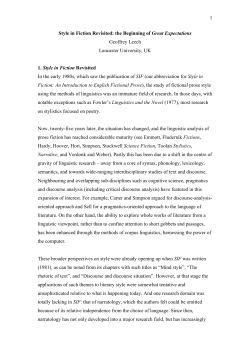 Style in Fiction Revisited