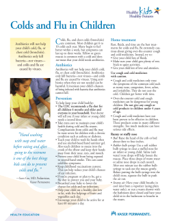 Colds and Flu in Children - Kaiser Permanente Thrive