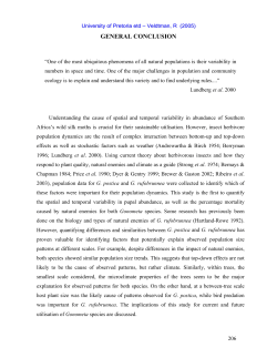 general conclusion - University of Pretoria