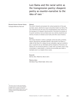 Luiz Gama and the racial satire as the