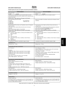 explorer fares/rules explorer fares/rules