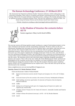 The Roman Archaeology Conference, 27