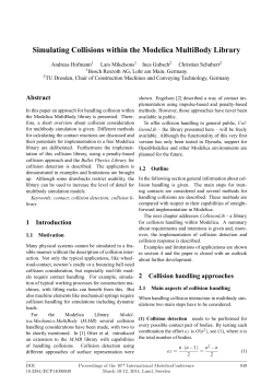 Simulating Collisions within the Modelica MultiBody Library