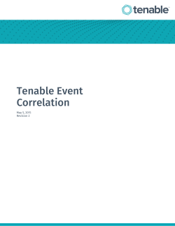 Tenable Event Correlation