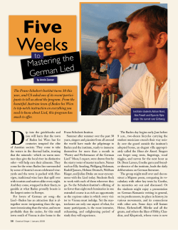 Five Weeks - FRANZ-SCHUBERT