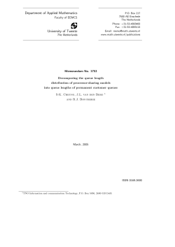 Decomposing the queue length distribution of processor