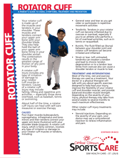 Rotator Cuff Information