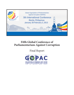 Fifth Global Conference Final Report