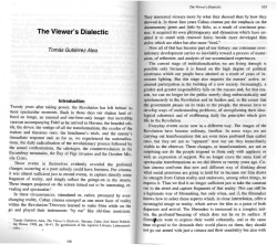 The Viewer`s Dialectic