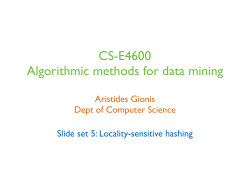 slides 05 locality-sensitive hashing - MyCourses