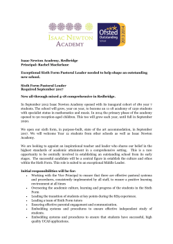 Isaac Newton Academy, Redbridge Principal: Rachel Macfarlane