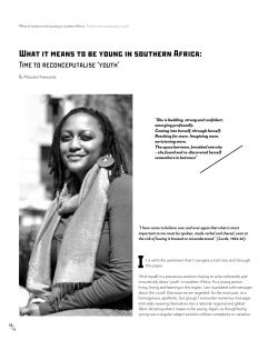 What it means to be young in southern Africa