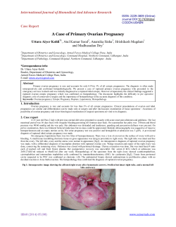 A Case of Primary Ovarian Pregnancy