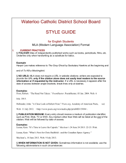 Style Guide Document