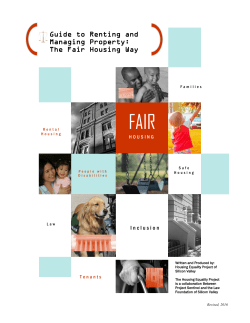 Guide to Renting and Managing Property: The Fair