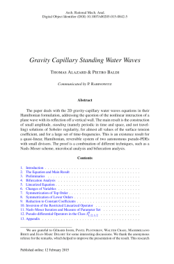 Gravity Capillary Standing Water Waves