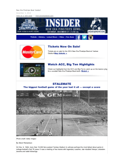 Tickets Now On Sale! - New Era Pinstripe Bowl