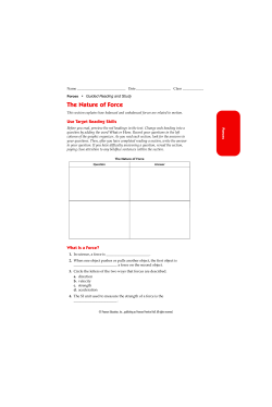 Force guided reading WS