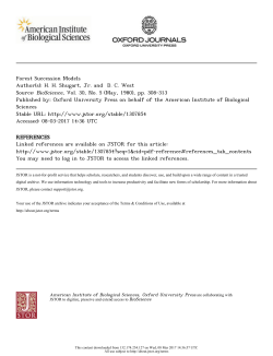 Forest Succession Models