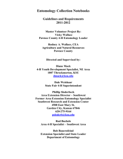 Entomology Collection Notebooks