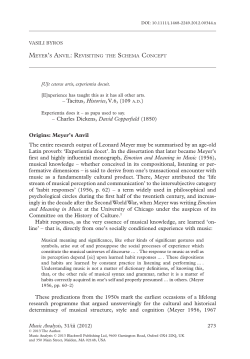 Meyers Anvil: Revisiting the Schema Concept