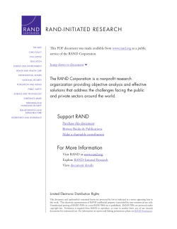 A Strategic Planning Approach: Defining Alternative