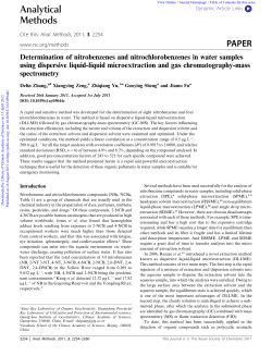 Analytical Methods PAPER