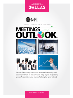 Meetings Outlook - Meeting Professionals International