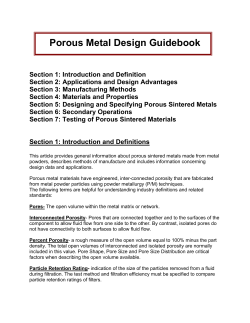 Porous Metal Design Guidebook