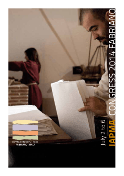 iapma congress 2014 fabriano - Museo della Carta e della Filigrana