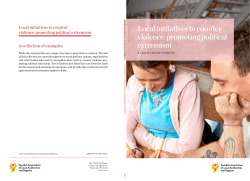 Local initiatives to counter violence-promoting political