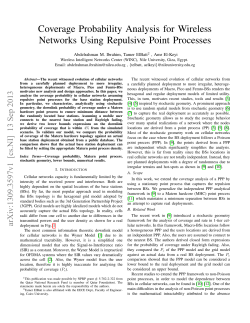Coverage Probability Analysis for Wireless Networks Using