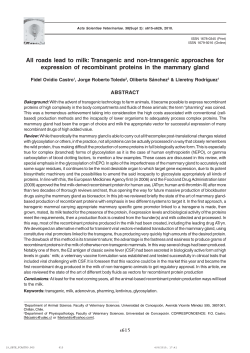 All roads lead to milk: Transgenic and non-transgenic