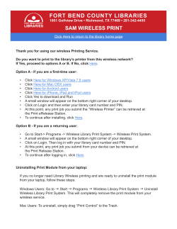 instructions and access. - Fort Bend County Libraries