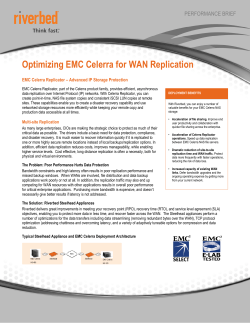 Optimizing EMC Celerra for WAN Replication