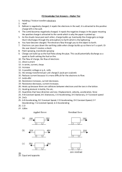 P2 Knowledge Test Answers &ndash; Higher Tier 1. Rubbing / friction