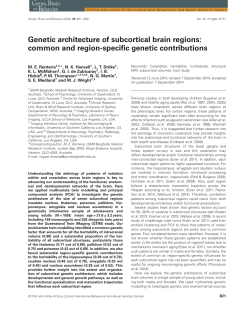 Genetic architecture of subcortical brain regions: common and