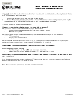 Overdrafts and Overdraft Fees What You Need to Know About