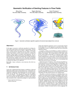 Geometric Verification of Swirling Features in Flow Fields