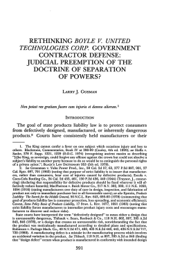 rethinking boyle v united technologies corp. government contractor