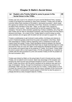 Chapter 2: Stalin`s Soviet Union