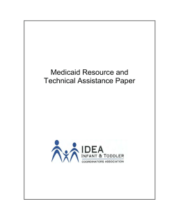 ITCA Medicaid Resource and Technical Assistance Paper